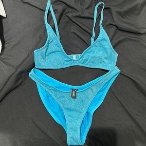 Triangl blue sparkle bikini